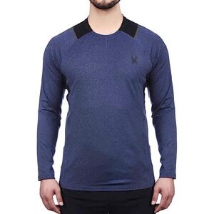 Spyder Shirt Mens XL Reflective Athletic Sporty Stretch Performance Wicking